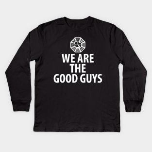 Lost Original Dharma initiative symbol - "We are the good guys!" Kids Long Sleeve T-Shirt